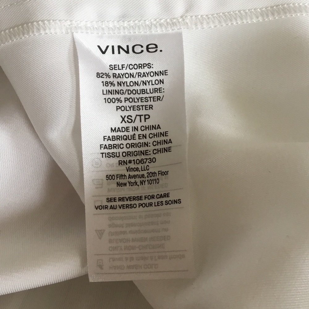 Vince White Rolled Sleeve Striped Midi Shirtdress XS - Picture 9 of 11